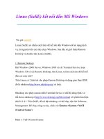 Thủ thuật sử dụng máy tính: Linux (SuSE) kết nối đến MS Windows pptx