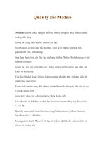 HƯỚNG DẪN THIẾT KẾ WEB_JOOMLA WEB_QUẢN LÝ CÁC MODULE pps