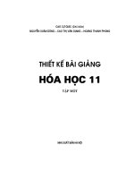 Thiết kế bài giảng hóa học 11 tập 1 part 1 ppsx