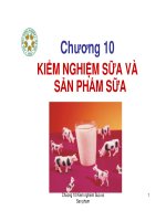 Giáo trình - Kiểm nghiệm sữa và sản phẩm sữa - chương 10 doc