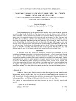 Báo cáo nghiên cứu khoa học: 