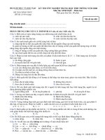 KỲ THI TỐT NGHIỆP TRUNG HỌC PHỔ THÔNG NĂM 2008 Môn thi: SINH HỌC, mã đề 458 doc