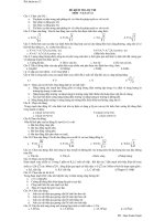 ĐỀ KIỂM TRA DỰ THI MÔN : VẬT LÝ 12 ppt