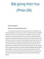 Bài giảng Điện học (Phần 29) pptx