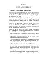 GIÁO TRÌNH TIN HỌC ỨNG DỤNG - CHƯƠNG 1 doc