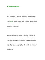 A shopping dayWe live in the suburb of HCM city. pps