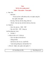 Giáo án lớp 4: Toán:Số có nhiều chữ số docx