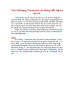 Thủ thuật Windows XP: Xem ảnh dạng Thumbnails mà không hiển thị tên tập tin docx