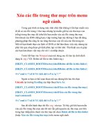 Thủ thuật Windows XP: Xóa các file trong thư mục trên menu ngữ cảnh pdf