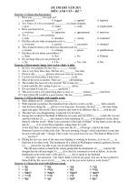 ĐỀ THI HKI NĂM 2011 MÔN: ANH VĂN – ĐỀ 7 doc