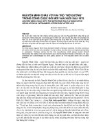 Báo cáo nghiên cứu khoa học: 