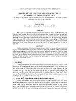 Báo cáo nghiên cứu khoa học: 