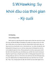 S.W.Hawking: Sự khởi đầu của thời gian - Kỳ cuối pps