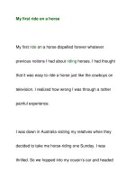 My first ride on a horse pps