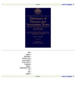 dictionary of finance and investment terms 5th edition phần 1 doc