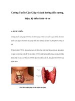 Cường Tuyến Cận Giáp và ảnh hưởng đến xương, thận, hệ thần kinh và cơ potx