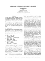 Making Sense of Japanese Relative Clause Constructions pptx