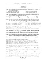 Kiểm tra học kỳ II – môn vật lý - năm học 2011 doc