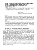 Báo cáo nghiên cứu khoa học: 