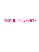 DƯỢC LIỆU CHỨA Saponin 2 ppt