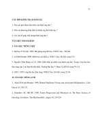 đại cương về bệnh ung thư phần 2 ppt