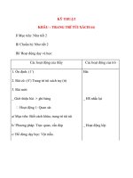 Giáo án lớp 4: KỸ THUẬT KHÂU – TRANG TRÍ TÚI XÁCH pps