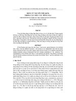 Báo cáo nghiên cứu khoa học: 