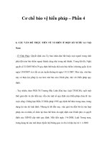 Cơ chế bảo vệ hiến pháp – Phần 4 pdf