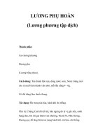 LƯƠNG PHỤ HOÀN (Lương phương tập dịch) pot