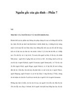 Nguồn gốc của gia đình – Phần 7 pps