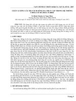 Báo cáo nghiên cứu khoa học: 