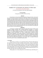 Báo cáo nghiên cứu khoa học: 