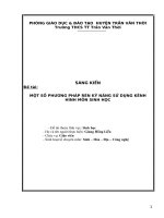 một số phương pháp rèn kỹ năng sử dụng kênh hình môn sinh học. trường mẫu giáo 195