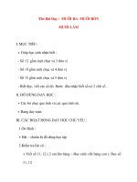 Giáo án lớp 1 môn Toán: Tên Bài Dạy : MƯỜI BA- MƯỜI BỐN MƯỜI LĂM pdf