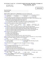 KỲ THI TỐT NGHIỆP TRUNG HỌC PHỔ THÔNG NĂM 2008 Môn thi: SINH HỌC, mã đề 520 ppsx