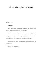BỆNH TIỂU ĐƯỜNG – PHẦN 2 doc