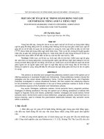 Báo cáo nghiên cứu khoa học: 