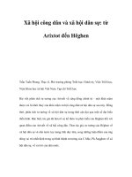 Xã hội công dân và xã hội dân sự: từ Arixtot đến Hêghen pptx