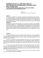 Báo cáo nghiên cứu khoa học: 