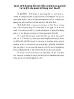 Giáo trình hướng dẫn tìm hiểu về bộ máy quản trị và vai trò của quản trị trong kinh doanh phần 1 pptx