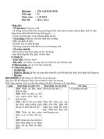 Giáo án toán 12 nâng cao - Tiết 13 docx