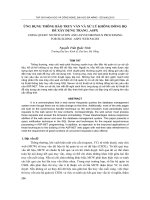 Báo cáo nghiên cứu khoa học: 