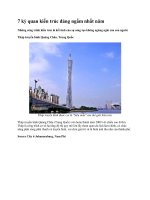 7 kỳ quan kiến trúc đáng ngắm nhất năm ppt