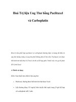 Hoá Trị liệu Ung Thư bằng Paclitaxel và Carboplatin doc