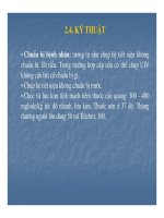 Bài giảng kỹ thuật thăm khám và hình ảnh của hệ tiết niệu part 4 pdf