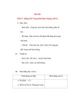 Giáo án lớp 4: Đạo đức : Đúng Giờ Trong Sinh Hoạt Chung pot