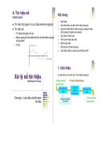 Xử lý tín hiệu số - Chương 1 ppsx