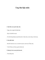 Ung thư hậu môn potx