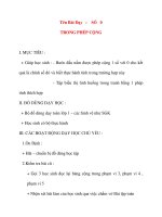 Giáo án lớp 1 môn Toán: Tên Bài Dạy : SỐ 0 TRONG PHÉP CỘNG pot