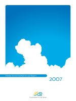 Honda environmental annual report 2007 commitment to the future